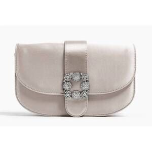 NEW PAMELA MUNSON women's babe satin evening bag in honey